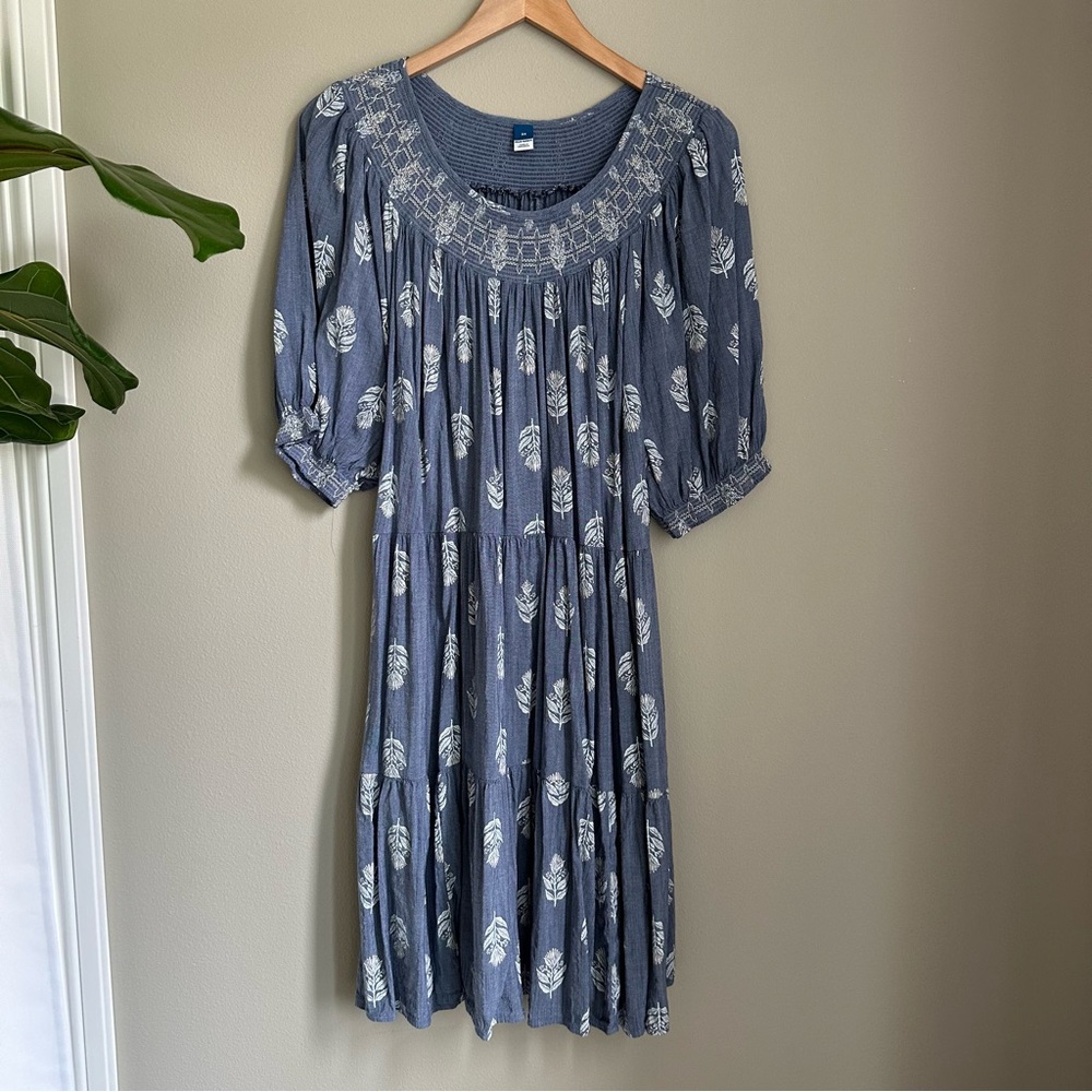 Old Navy Tiered Chambray Dress